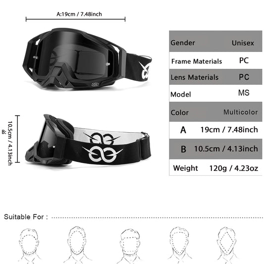 Polarized Motorcycle Sunglasses for Men Women Brand Trendy Eyewear Unisex Vintage Driving Travel Shades Snowmobile Eyewer