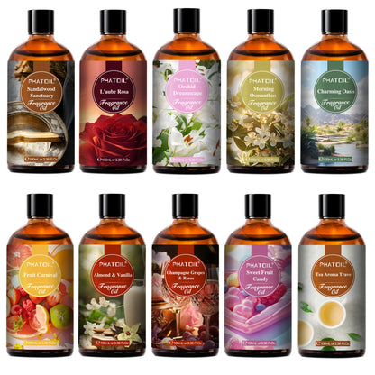 PHATOIL 100ML with Dropper Fragrance Oil For Diffuser Fruit Carnival Almond Vanilla Golden Vintage No.1 Lucifer's Letter Oils