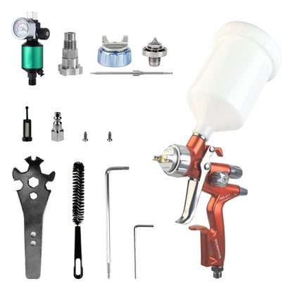 Original PORPHIS PRD-817 VS 1.3mm Split-Nozzle Spray Gun Automotive Paint Gun, Professional Paint Spray Gun For Car Painting