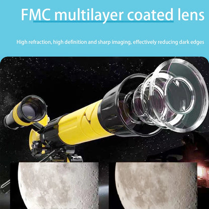 40 X Lens Astronomical Telescope Multi-Coated Optics Smart Digital Telescope with Tripod Kids Astronomy Telescope for Gift