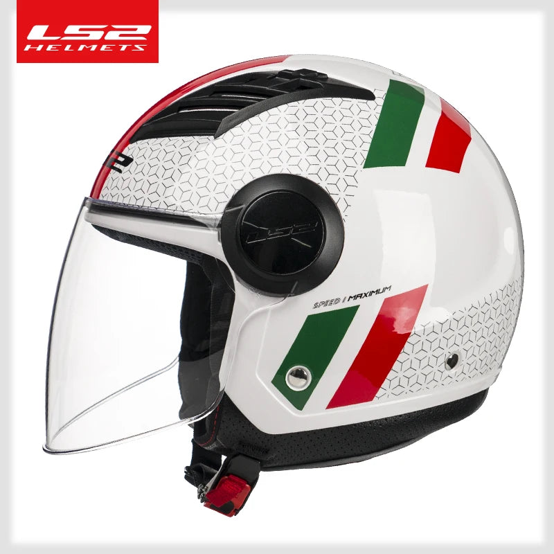 Original LS2 OF562 Casco Motorcycle 3/4 Open Face Ls2 Cascos Para Moto E-BIKE Helmet Electric Scooter Helmet of562 Capacete Moto