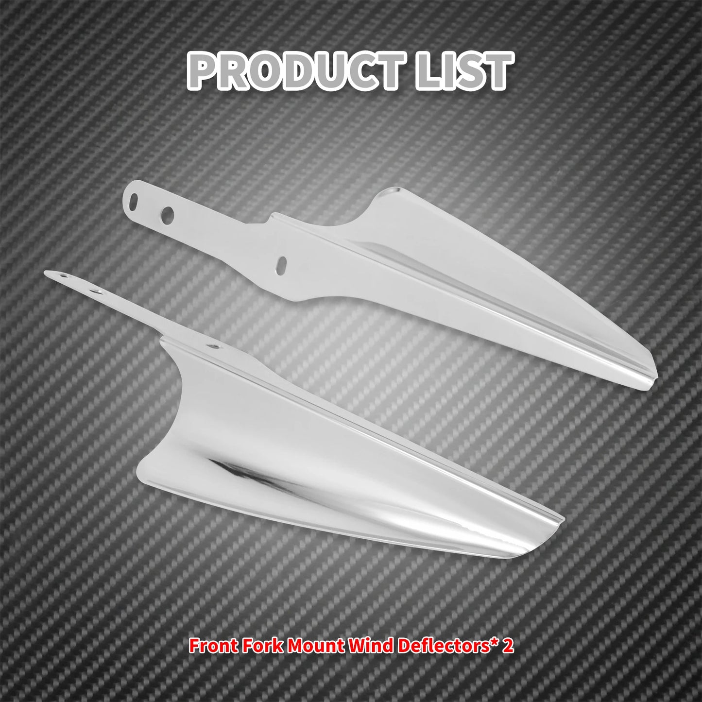 Motorcycle Front Fork Windscreen Deflectors Wind Mount Fairing For Harley Touring Electra Glide FLTX FLHXS Road King FLHR 95-22