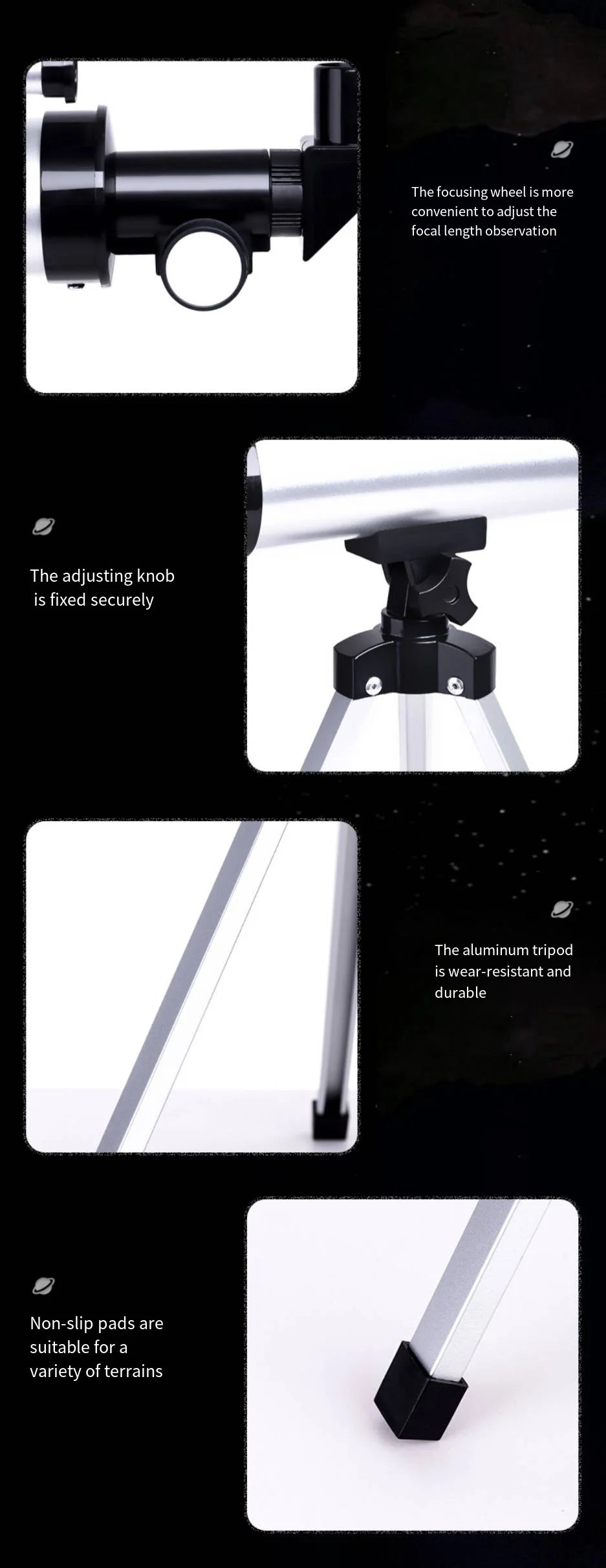 Professional Astronomical Telescope Zoom HD High-Power Tripod Space Star View Moon Binoculars Children Students Teaching Aids