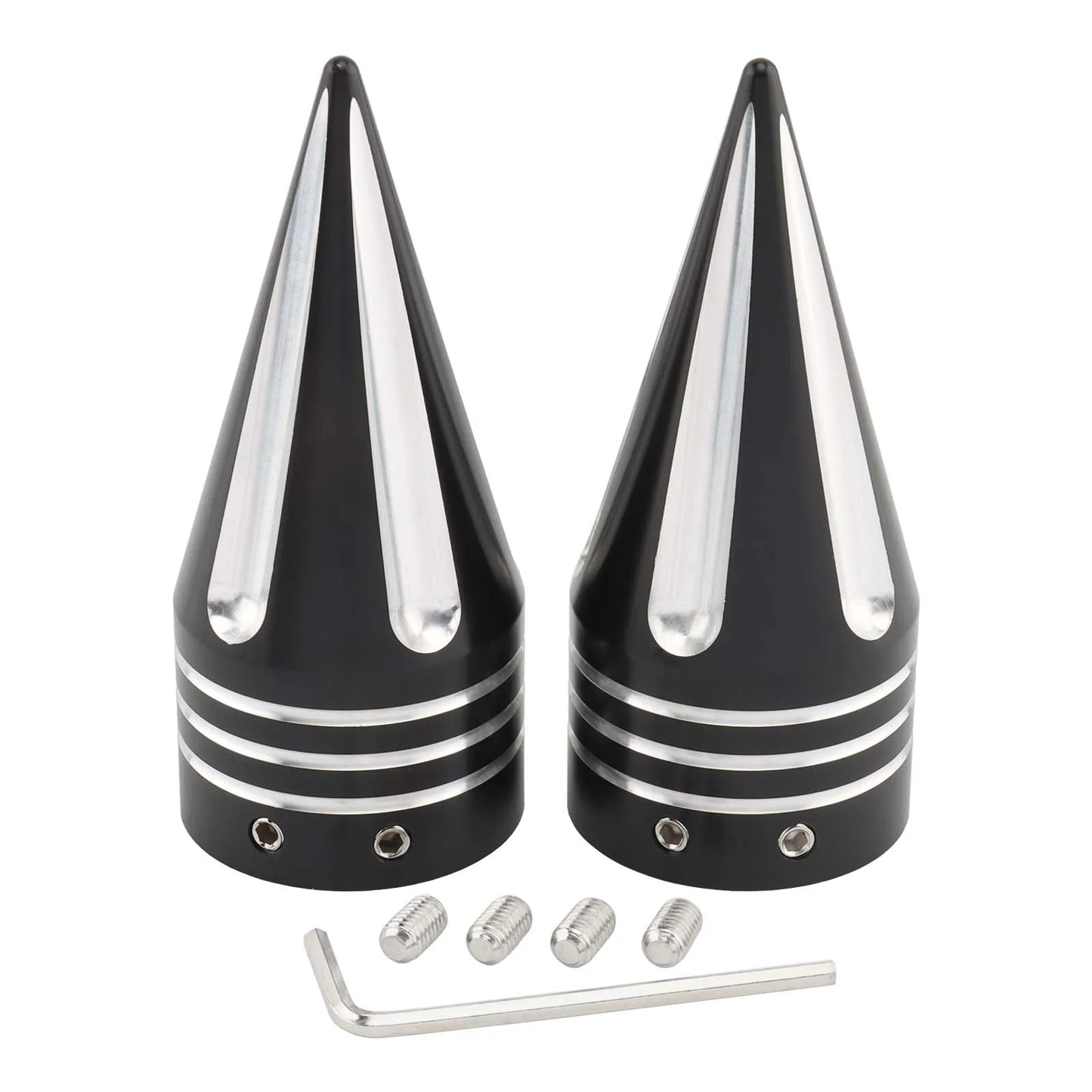Motorcycle CNC Front Axle Nut Cover Cap Aluminum Black For Harley Sportster XL XG Touring FLHT FLHR FLTRX Dyna VRSC Softail