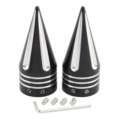 Motorcycle CNC Front Axle Nut Cover Cap Aluminum Black For Harley Sportster XL XG Touring FLHT FLHR FLTRX Dyna VRSC Softail