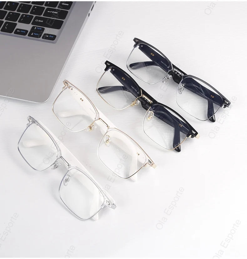 Ola Esporte Bluetooth Smart Glasses Automatic Adjustment AI Voice Music Eyewear Waterproof Call Eyeglass For Anti-blue Light New