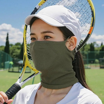 Cycling Face Mask Absorb Sweat Breathable Fishing Training Sport UV Face Scarf Neck Gaiter Summer Face Bandana Safety protection