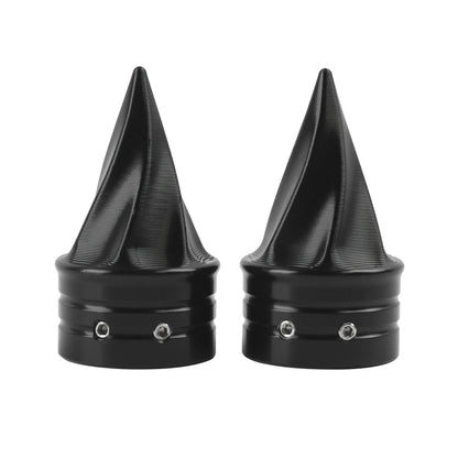 Motorcycle Front Twisted Axle Nut Covers Spike Axle Caps Fit For Harley Touring Sportster Dyna Street Glide Road King Road Glide