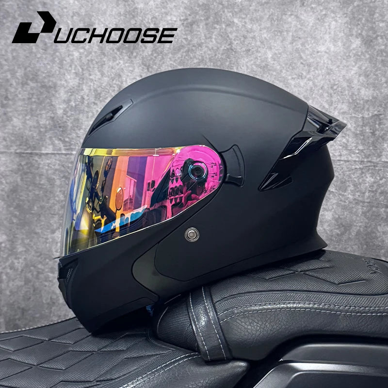 Free headphones High Quality DOT Motorcycle Helmet Four Seasons Motocross Racing Modular Flip Up Men Women Off Road Helmet
