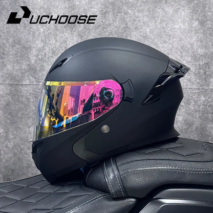 Free headphones High Quality DOT Motorcycle Helmet Four Seasons Motocross Racing Modular Flip Up Men Women Off Road Helmet