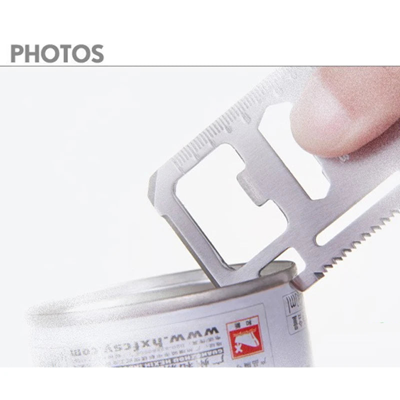 Pocket Tool Multifunction Credit Edc Outdoor Bottle Survive Gear Card Multi Multipurpose Gadget Camping Opener Wallet Kit