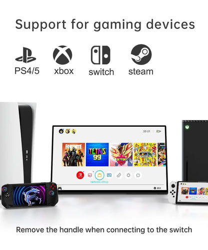 VCHANCE 15.6 Inch Portable Monitor Touchscreen with Battery 72%sRGB 300Nit Display with Stand for Laptop Mac Xbox PS5 Switch