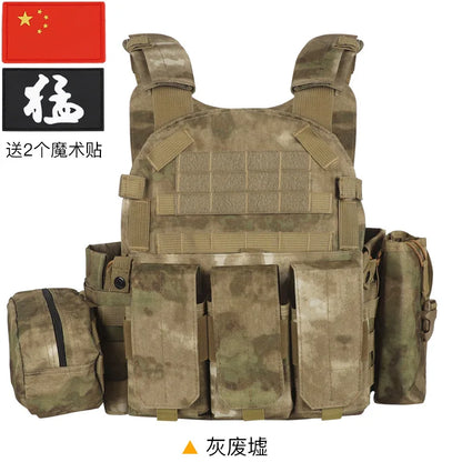 Nylon Tactical Vest Body Armor Hunting Carrier Airsoft Accessories CS Combat MOLLE Camo Military Army Vest for Outdoor Hunting