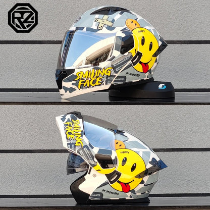 2025 High Quality Motorcycle Helmet Modular Flip Helmet Casco para Motos Dual Lens Full Helmet Casco para Motos DOT Approval
