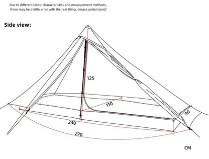 3FULGEAR Lanshan1 Pro Outdoor Ultralight Camping Tent for 1 Person 3/4 Season Professional 20D Nylon Double Sided Silicone Tent