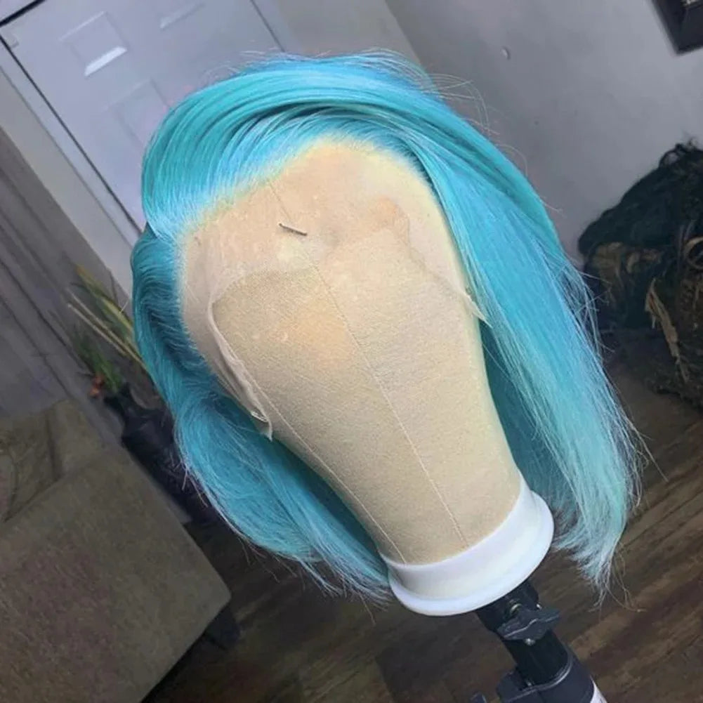Soft Hair13x4 Straight Synthetic Lace Front Wig for Women Ombre Platinum Blonde Ash Roots Glueless Heat Resistant Fiber Hair Wig