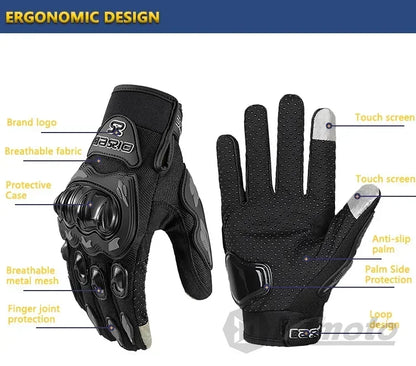 Man's Motorcycle Rider Fabric Gloves for Ktm Man Summer Touchscreen & Motocross Anti-fall Palm Accessories Sports Cycling mitten