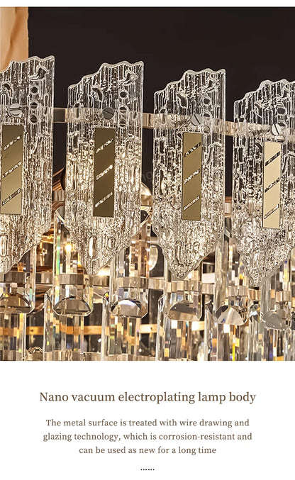 Crystal Hanging Lamps for Living Room Chandelier for Dining Room French Large Nordic Bedroom HQ Ceilling Light Pendant Lamp