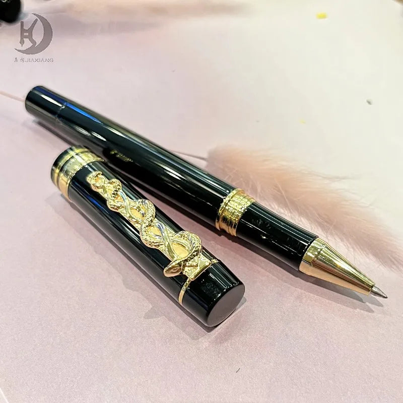 JD 957 Anniversary Tradeshow Giveaways Gift Snake Clip Colorful Fountain/Rollerball Pen,Luxury Souvenir Writing Pen