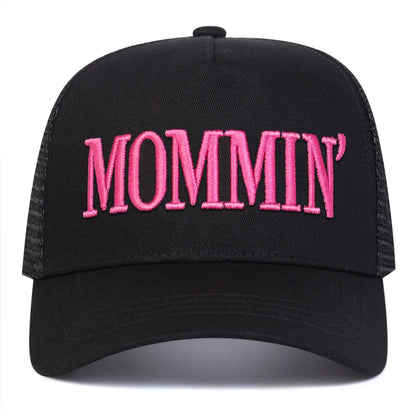 Unisex MOMMIN Letter Embroidery Baseball Net Caps Spring Autumn Outdoor Adjustable Casual Hats Sunscreen Hat Sports Cap