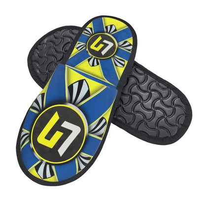 Custom British Lando Norris Racing Driver Guest Slippers for Spa Women House Slipper