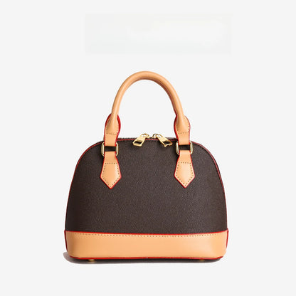 Trend Luxury Designer Ladies Handbag Women's Vintage PU Leather Shell Bag Casual Crossbody Bags for Women Shoulder Bag for Phone