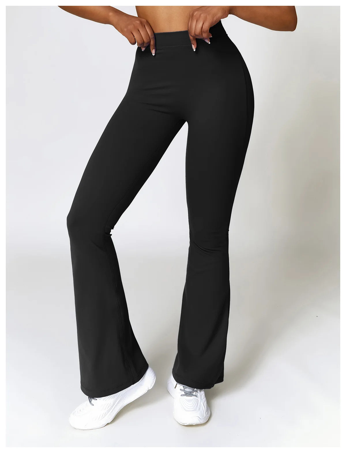 Gym Fitness Sports Flared Pant Dance Trousers Women V-shaped Hip Yoga Pants Flare Leggings Women High Waist Wide Leg Pants Women