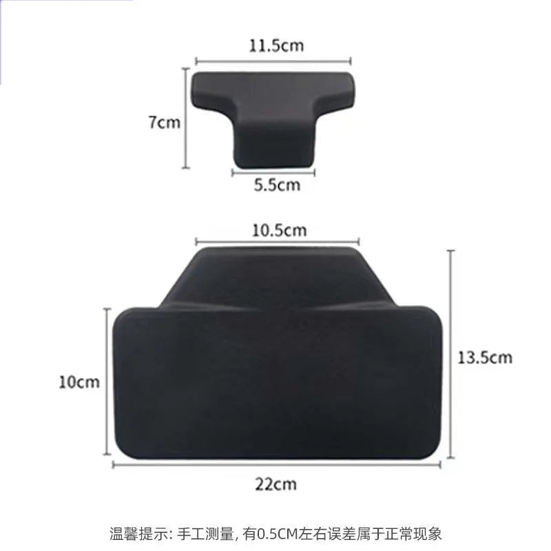 Motorcycle Passenger Backrest Back Pad Universal Self-adhesive Shockproof Moto Rear Top Case Box Luggage Cushion Pad Backrest