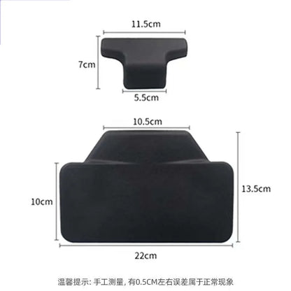 Motorcycle Passenger Backrest Back Pad Universal Self-adhesive Shockproof Moto Rear Top Case Box Luggage Cushion Pad Backrest