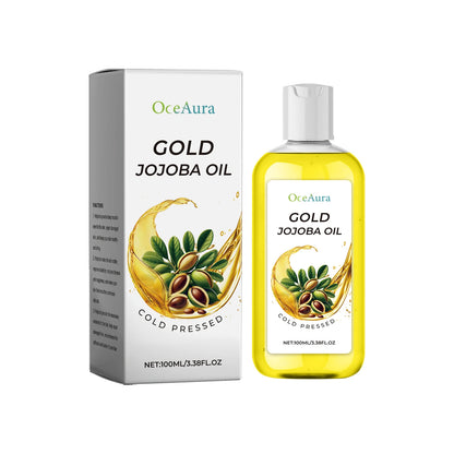 Organic Jojoba Oil for Hair Growth Products Strengthening Hair Smoothing Cold-Pressed Vitamin C Jojoba Oil for Face Moisturizer