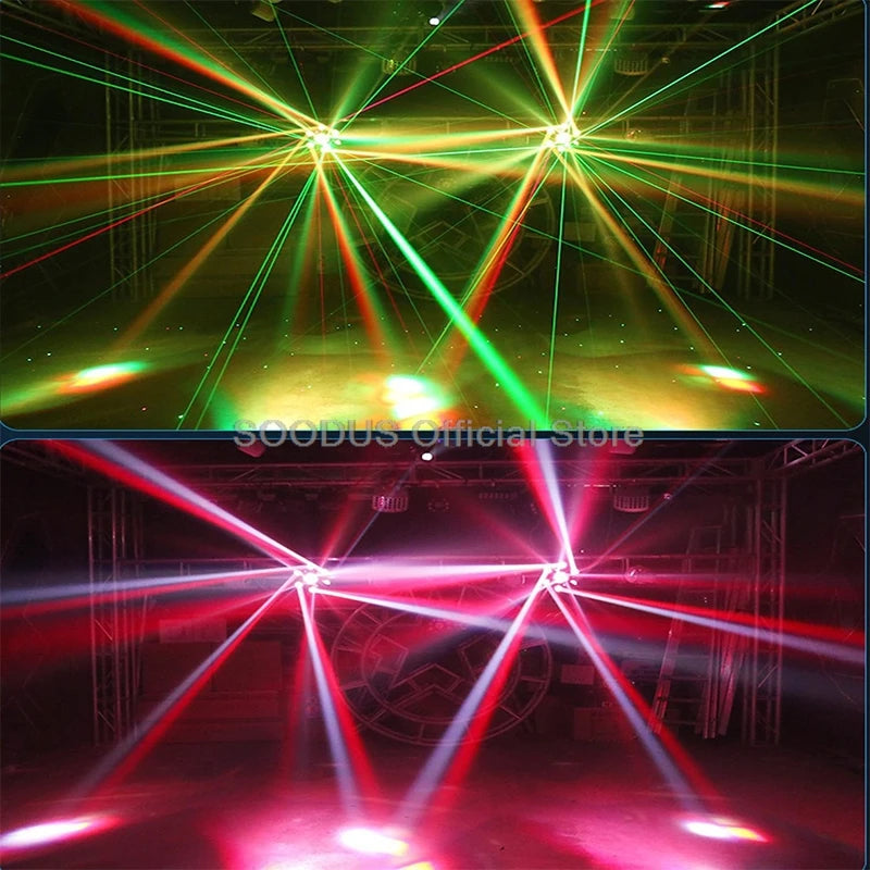 Beam Light LED Lights 150W Moving Heading RGBW DMX512 Disco Music For Voice Control Rotating Effect Dj Bar Strobe Lights KTV