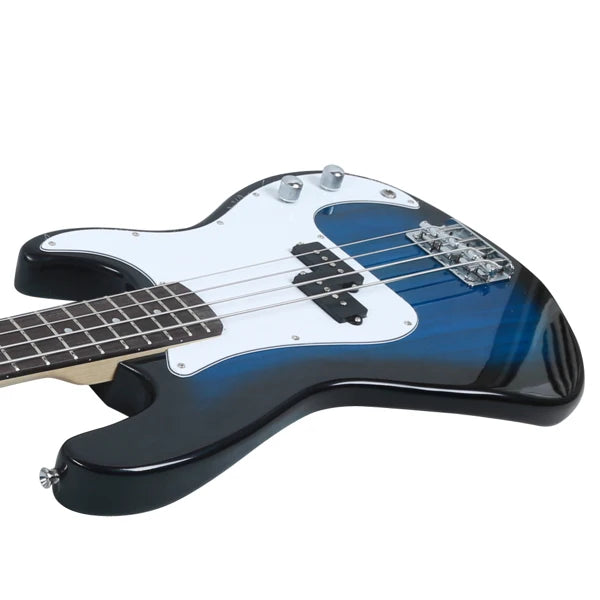 Electric Bass Guitar 4 Strings 20 Frets Electric Bass Set Electric Bass with Belt Cable and Wrench Tool