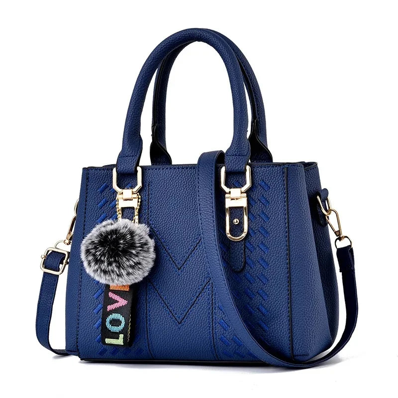 Fashionable Embroidered Large Capacity Women's Handbag Hot Sale Of The Season New Korean Style Handbag Shoulder Bag Tassel Penda