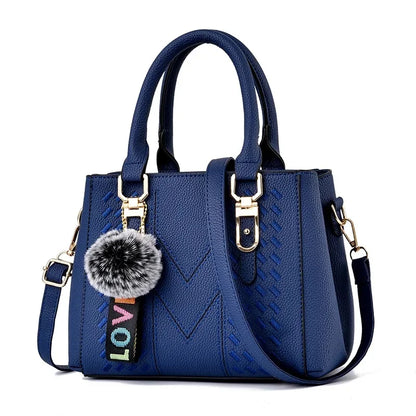 Fashionable Embroidered Large Capacity Women's Handbag Hot Sale Of The Season New Korean Style Handbag Shoulder Bag Tassel Penda