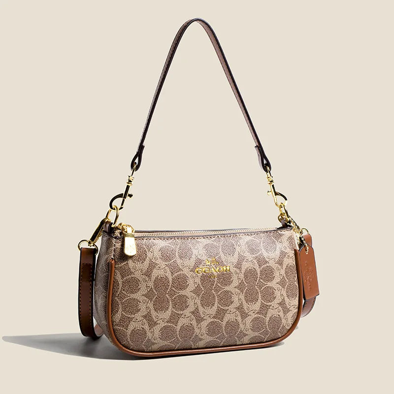 Classic Vintage Ladies Crossbody Handbag High-End Women's Underarm Shoulder Bag Elegant Designer Leather Messenger Bag For Women