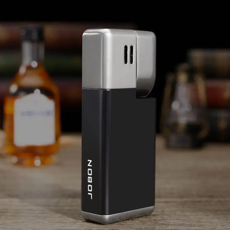 JOBON New Folding Pipe Integrated Inflatable Oblique Flame Lighter Metal Material Men's High-end Gifts