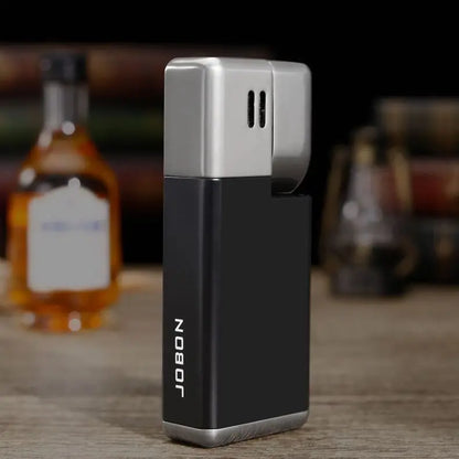 JOBON New Folding Pipe Integrated Inflatable Oblique Flame Lighter Metal Material Men's High-end Gifts