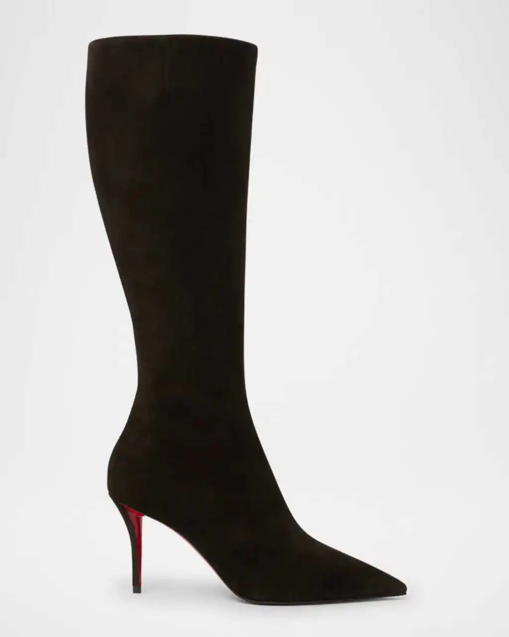 European andAmerican sexy suede leopardprint pointed stagewalking shoes,women's fashion slim high heels,side zipper banquetboots