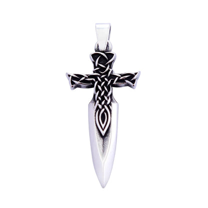 Fashion Nordic Celtic Knot Pendant Stainless Steel Spear Arrow Viking Necklace For Men Vintage Amulet Jewelry Gift Dropshipping
