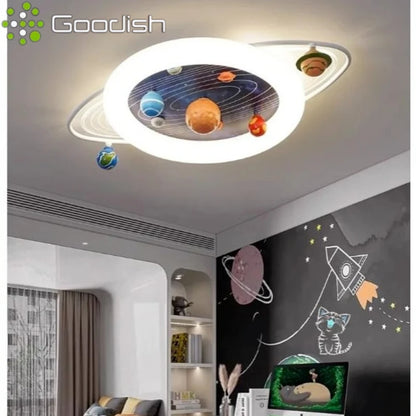 Modern Minimalist Nordic LED Home Ceiling Lights Cartoon Astronaut Space Art Creative Lamp for Living Room Decoration Chandelier
