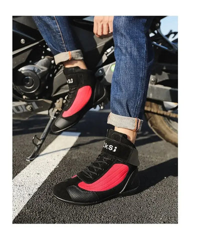 Outdoor Motorcycle Riding Shoes Anti Slip Go Kart Training Shoes Motorcycle Travel Off-road Shoes for Men Motocross Boots