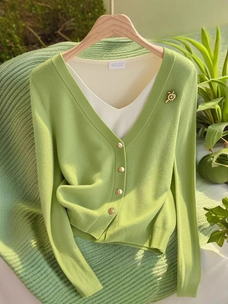 Thin Cardigan Sweaters for Women Clothing Autumn Fashion Clothes Basic Coat Women Jacket Casual Outerwear Streetwear Knit Tops