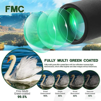 25-75x60 Telescope Spotting Scope Powerful Zoom Monocular FMC BAK4 Waterproof For Bird Watching Target Shotting With Tripod