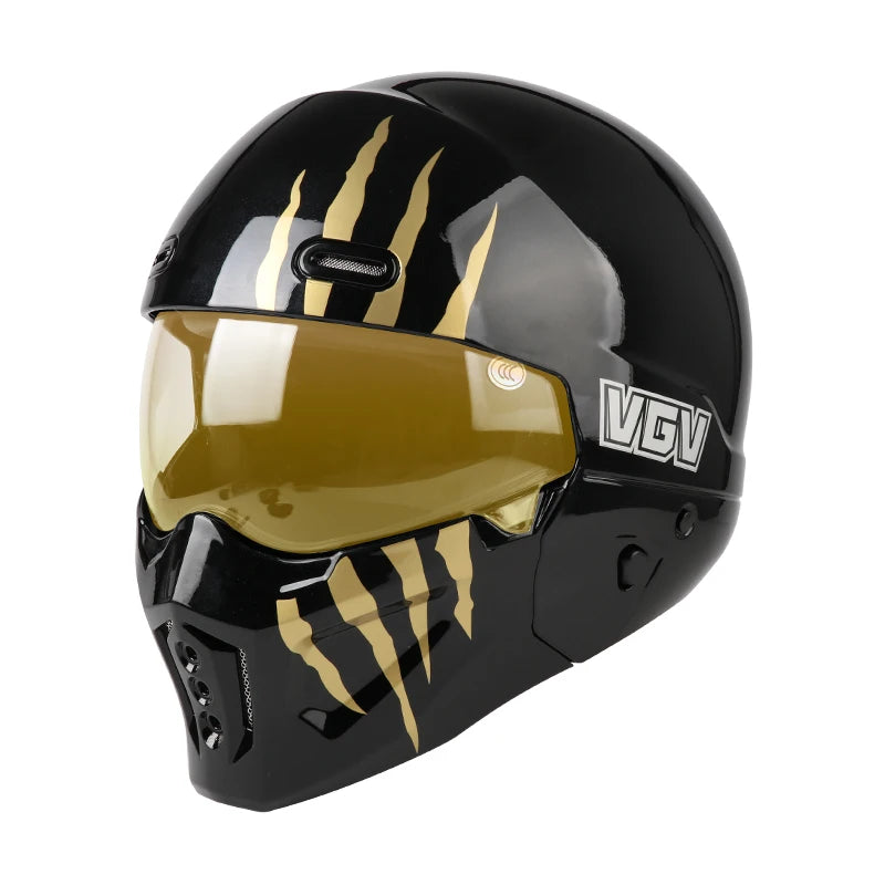 High-Quality Motorcycle Helmet, Personalized Scorpion Warrior Full Helmet, Suitable for Men and Women for Year-Round Riding