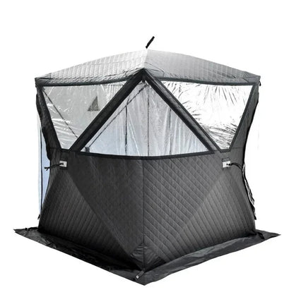 Tente de sauna mobile extérieure carrée portable, adaptée à la randonnée  camping en hiver, avec fonction d'isolation thermique