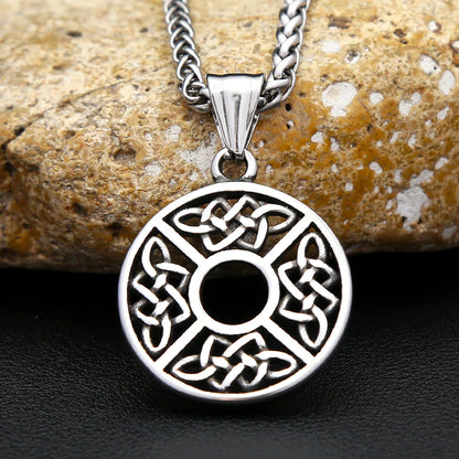 Fashion Small Size Viking Celtic Knot Necklace Stainless Steel Nordic Amulet Pendant For Men Women Jewelry Gifts Dropshipping