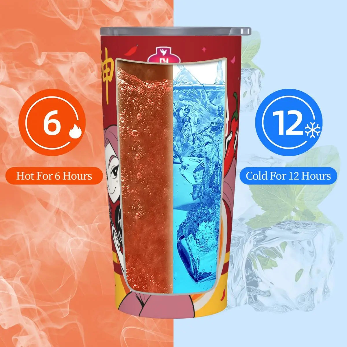 Kpop Demon Hunters Ramen Mira 20oz Tumbler Stainless Steel Double Wall Vacuum Insulated Tumblers Mug With Straw
