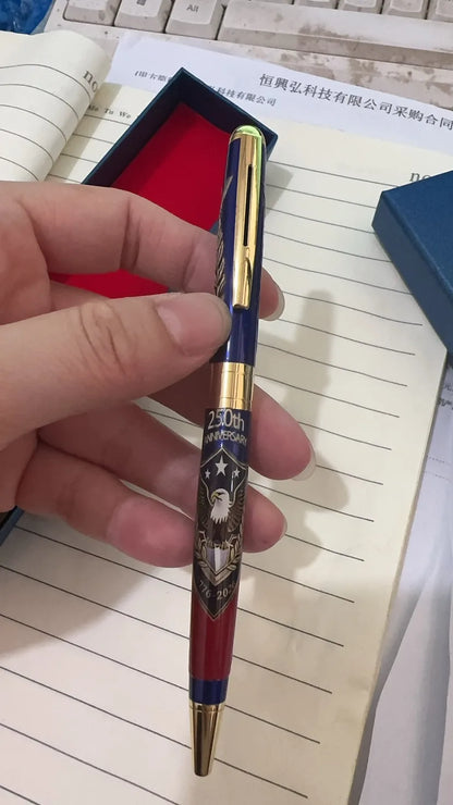 250th Anniversary Commemorative Ballpoint Pen 1776-2026 Commemorative Patriotic Engraved Gel Pen for Men Lawyers History Buffs