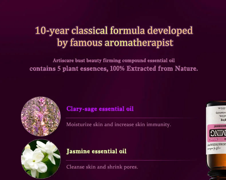 ARTISCARE Essential Oils Beauty Eyes Stretch Marks Removal Body Slimming Breast Enlargement Aromatherapy Massage Oil