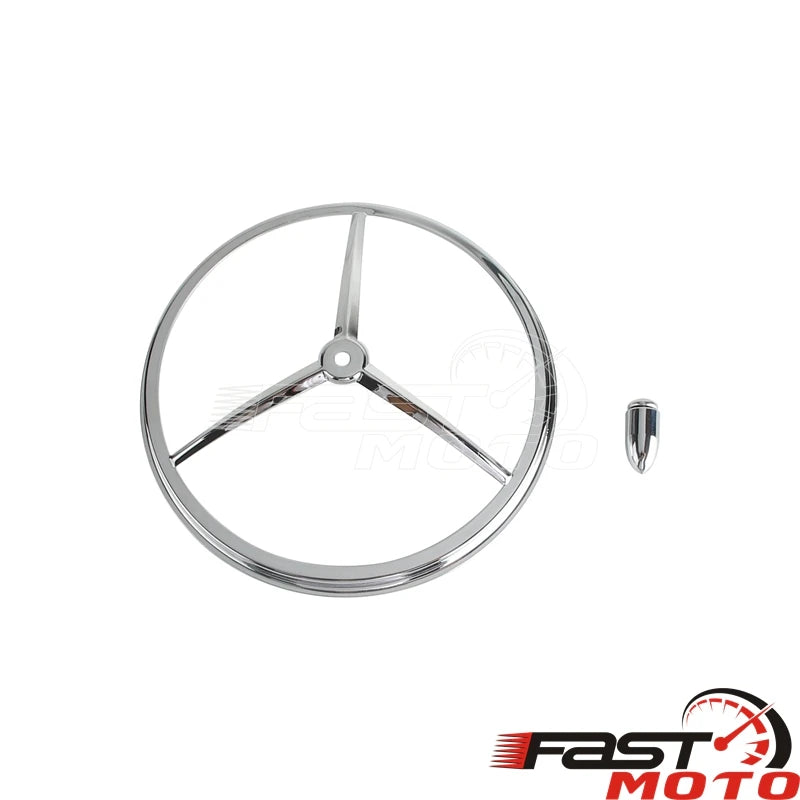 Motorcycle 7'' Headlight Bullet Trim Ring 4.5'' Auxiliary Fog Light Cover For Harley Touring Road King Dyna Softail Heritage